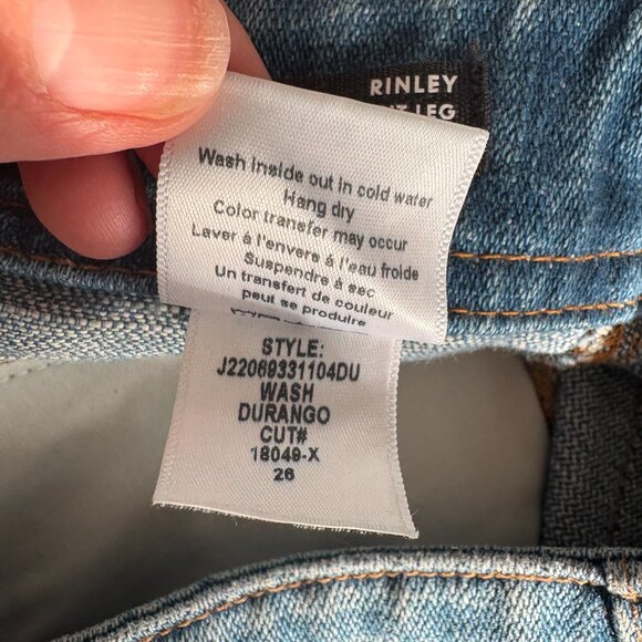 Veronica Beard Rinley Cropped Straight Leg High Rise Jeans - Size 26 - Picture 3 of 7